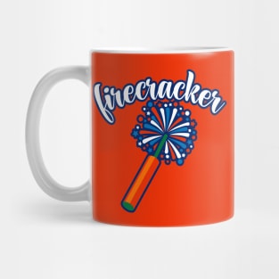 Funny July 4th Firecracker Graphic Design - 4th of July Fireworks Mug